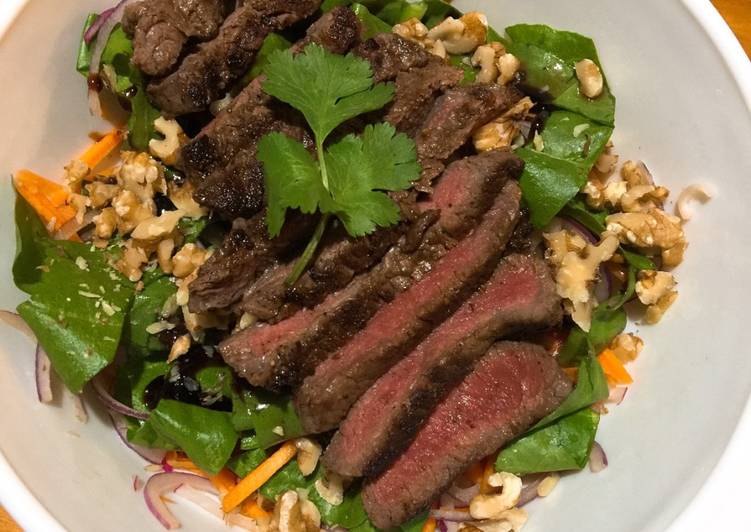 Simple Way to Prepare Award-winning BBQ beef warm salad