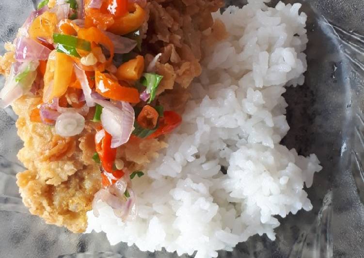 Resep Ngikan yuk (KW) sambal matah yang praktis