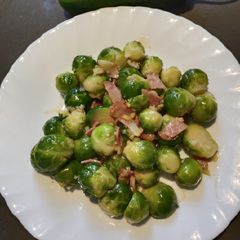 A picture of Brussels in Bacon Slices.