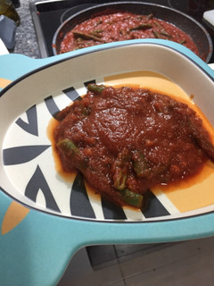 Una foto de Judías verdes con tomate para todos en casa