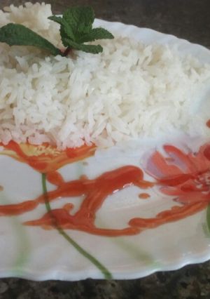 A picture of White rice.