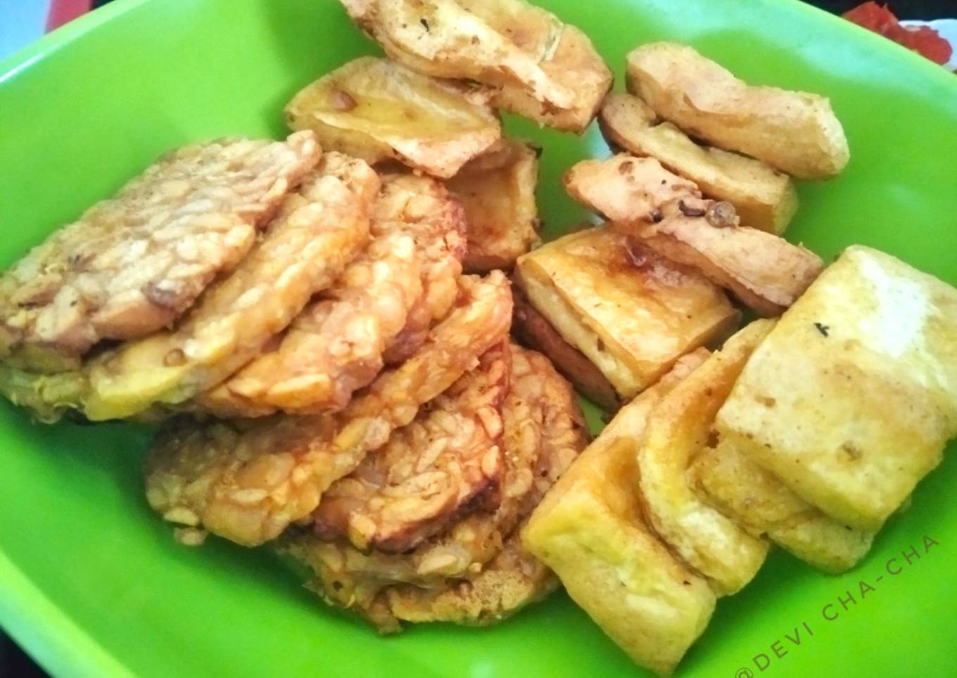 113). Tempe Tahu Bumbu Kuning 🌶
