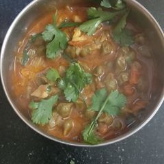 A picture of Green chana sabji.