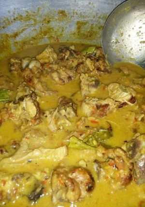 Foto resep Pelalah Ayam (ayam bakar masak santan)
