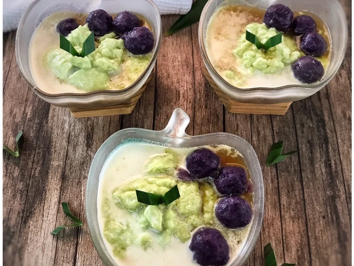 Langkah Gampang Membuat Resep Bubur Sumsum Pandan Asli dengan Candil Ubi Ungu yang  Bikin Ketagihan Anti Ribet, Lezat Sekali