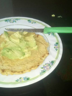 Una foto de Tortilla avena reemplazo del pan