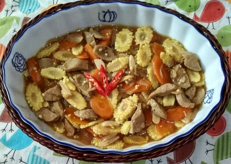 Proses mengolah Tumis jagung putren wortel&amp;bakso, Sempurna