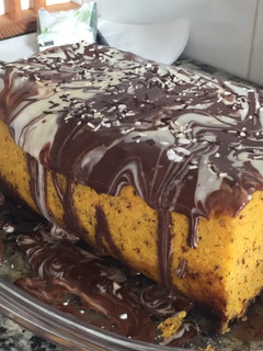 Una foto de Bizcocho de chocolate, plátano y nueces