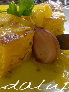 Una foto de Tortilla en guiso de escabeche en GME, GMF y tradicional