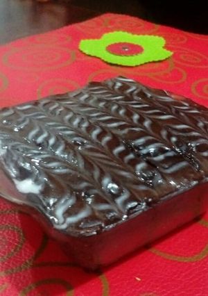 صورة لوصفة بسبوسة الشيكولاطة تهبل