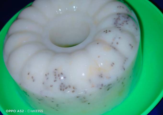 Resep Puding roti tawar santan, Lezat Sekali