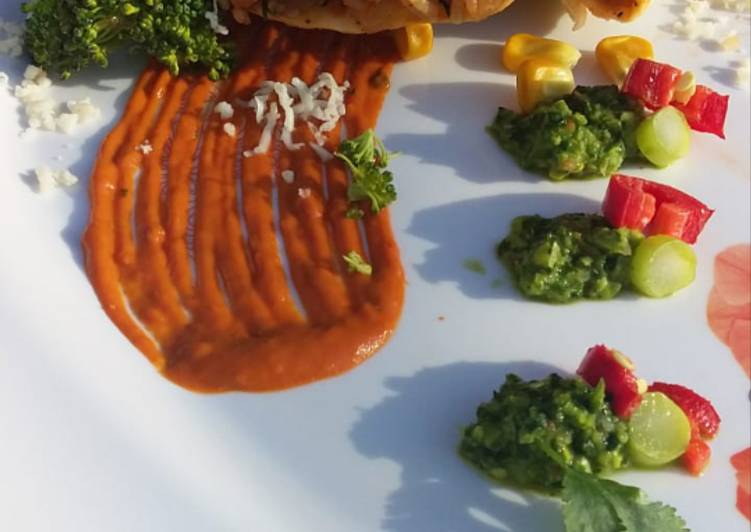 Recipe of Award-winning Burrito with pea guacamole &amp; marinara sauce