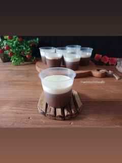 Foto resep Puding Brownies vla Susu