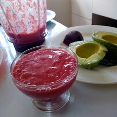 A picture of Mango beetroot smoothie.