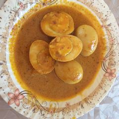 Egg pototo curry A picture of Egg pototo curry.
