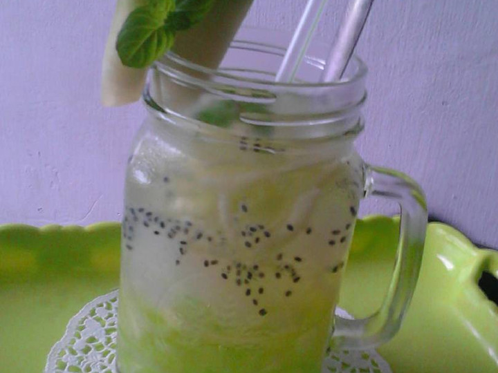 Anti Ribet, Memasak Es Melon Serut Selasih Murah