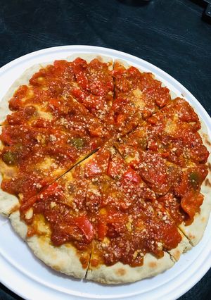 Una foto de Pasta de morrón para pizza