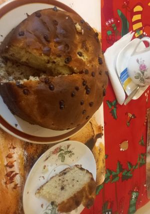 Una foto de Panettone con Chispas de Chocolate