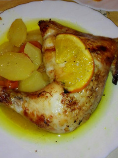 Una foto de Pollo asado a la naranja
