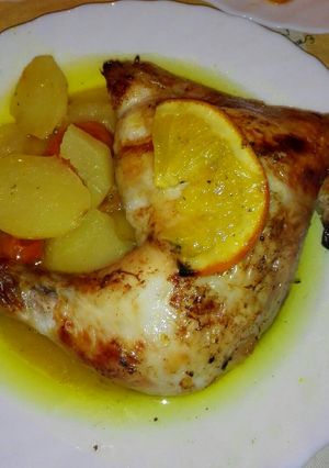 Foto principal de Pollo asado a la naranja
