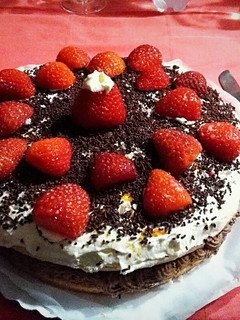 Una foto de Tarta a las dos trufas