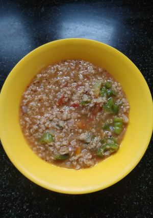 A picture of Masala oats.