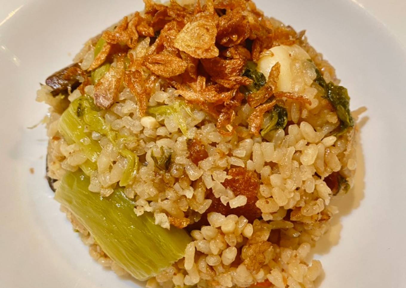 Nasi sawi pahit (kua chai peng)