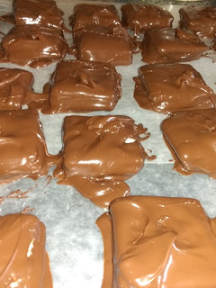 A picture of Mint Chocolate Peanut Butter Club Sandwich.