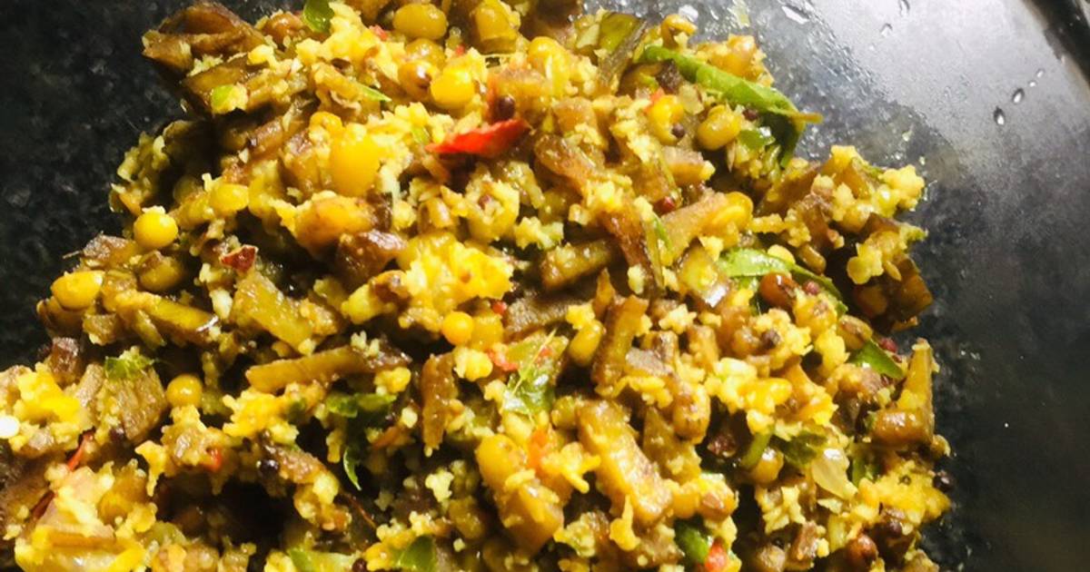 Plantain Peel thoran (kerala style) Recipe by Azhagum Arokiyamum Cookpad