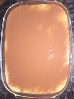 Una foto de Natillas de Chocolate, Vainillas y Plátano