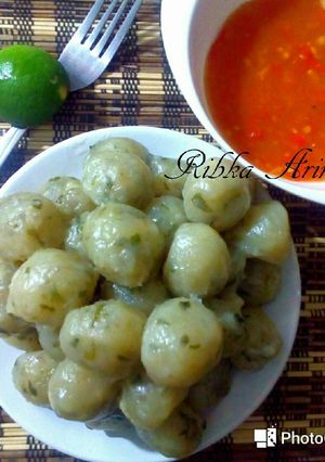 Foto resep Cilok Kenyal isi Telur No MSG