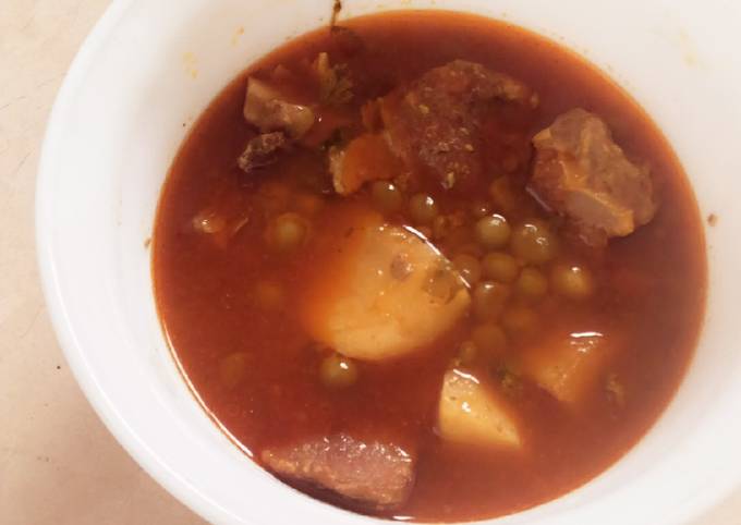 Recipe of Delicious Aloo matar gosht