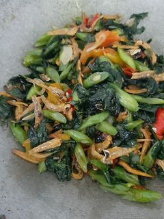 Foto resep Tumis Teri Buncis Daun Katuk