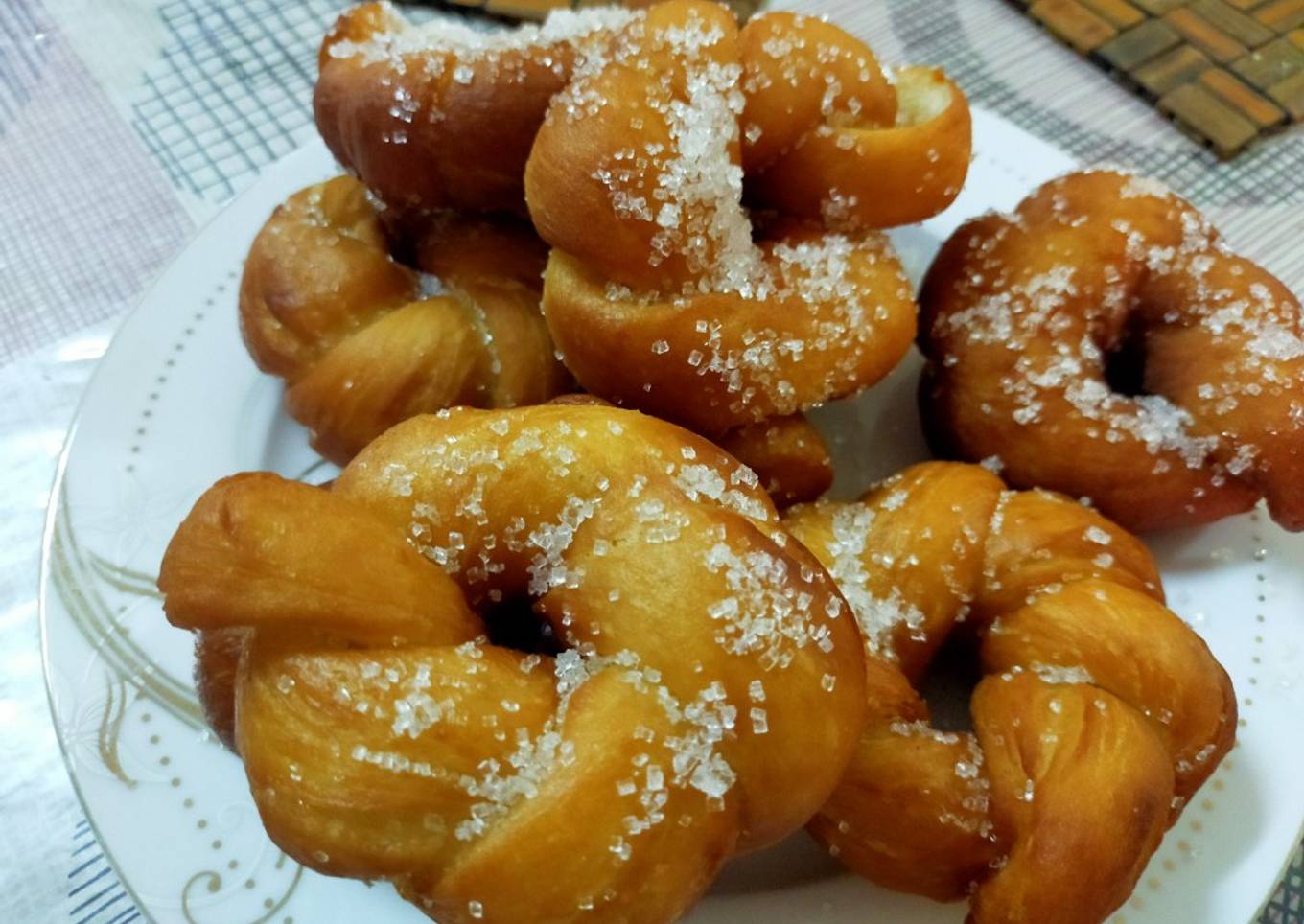 Twisted donuts/how to make tea time snack/simple fluffy soft