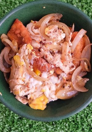 Foto resep Chicken katsu donburi gampang buatnya! ❤️