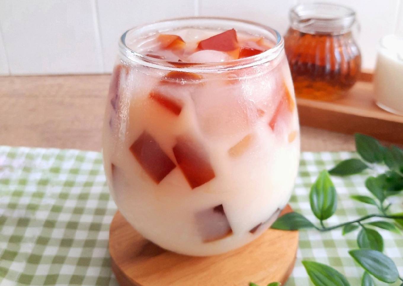 Es Karamel Jelly Teh Susu