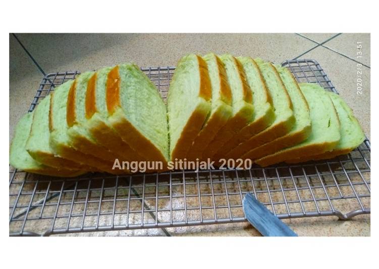 Resep Roti Tawar Pandan ala KSB Anti Gagal