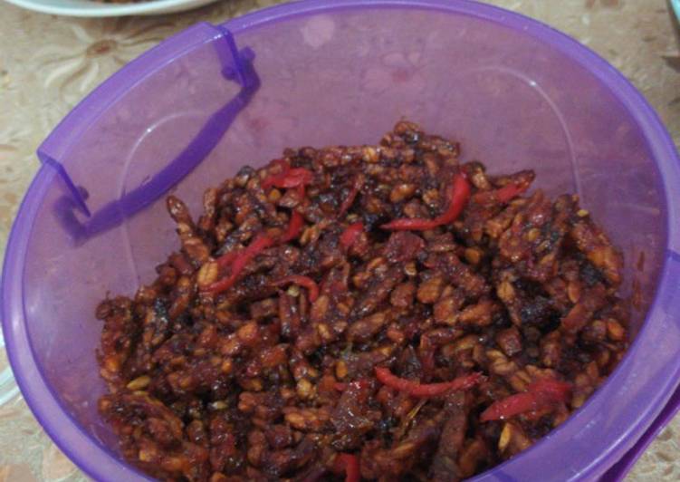 Tempe pedas manis sederhana