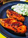 চিকেন স্টেক উইথ চিজি ম্যাশড্ পটেটো (chicken steak with cheesy mashed potato recipe in Bengali)