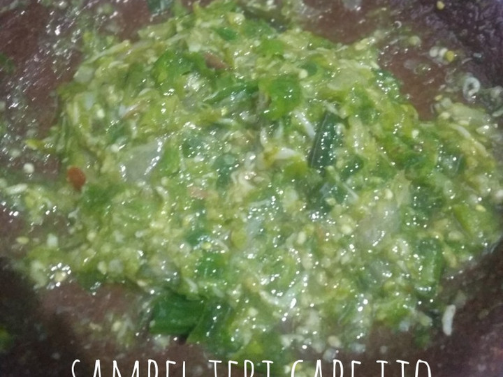 Ini dia! Resep bikin Sambel teri cabe ijo yang enak