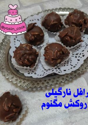 عکسی از دستور ترافل نارگیلی با روکش مگنوم