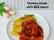 Gambar chicken steak bbq