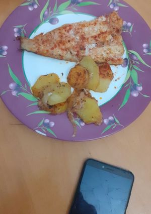 Una foto de Merluza al horno