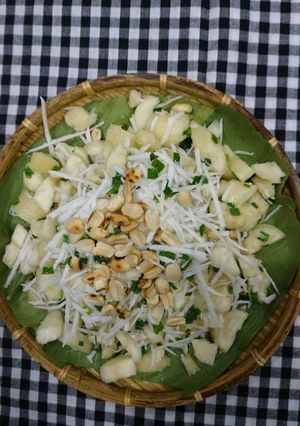 Hình của món Khoai mì trộn dừa.