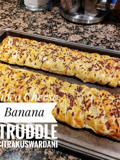 Foto resep Choco Cheese Banana Strudel