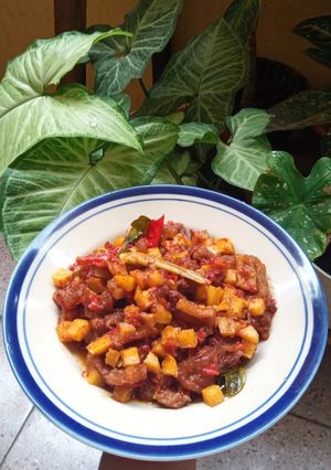 Foto resep Sambel Goreng Kentang Krecek daging Kambing