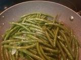 Fresh garlic green beans