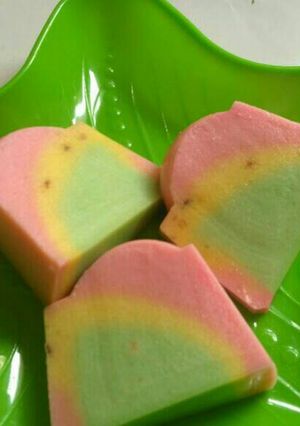 Foto resep Puding roti pelangi