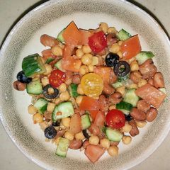 Chickpea beans salad A picture of Chickpea beans salad.