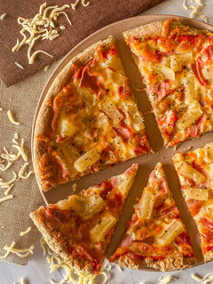 Una foto de Pizza Hawaiana integral